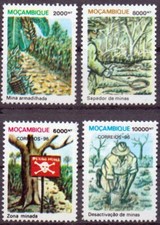Mozambico Sgombero delle mine 1996 MNH 1367-70