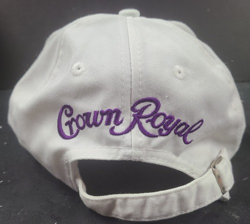 Vintage Crown Royal Alcohol Promo Strapback White Crown Embroidered - Picture 5 of 8
