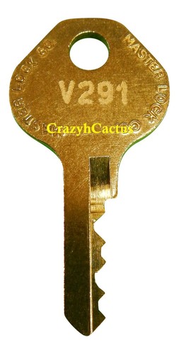Candado Master Lock 1525 1585 2010 2076 Llave de control OEM Llave maestra original V291 - Imagen 1 de 2