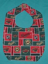 .New Handmade BABY CHILD BIB  MINNESOTA WILD HOCKEY /SHIPPING DISCOUNTS