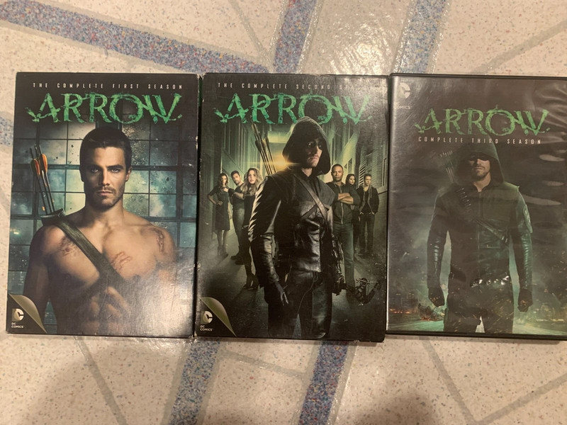 TV DVD lot DC ARROW seasons 1 2 3 Stephen Amell Katie Cassidy