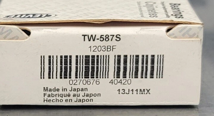 Juego de arandela de empuje de cigüeñal Clevite TW-587S Honda Suzuki 2.2 2.3 Foto 2 de 2
