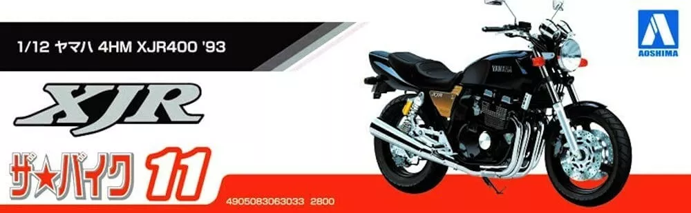 AOSHIMA 1/12 The Bike No.11 YAMAHA 4HM XJR400 1993 Model kit JAPAN