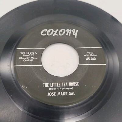 Jose Madrigal  Hava Nageela - The Little Tea House Jazz 45 7'' Single Rare Colony