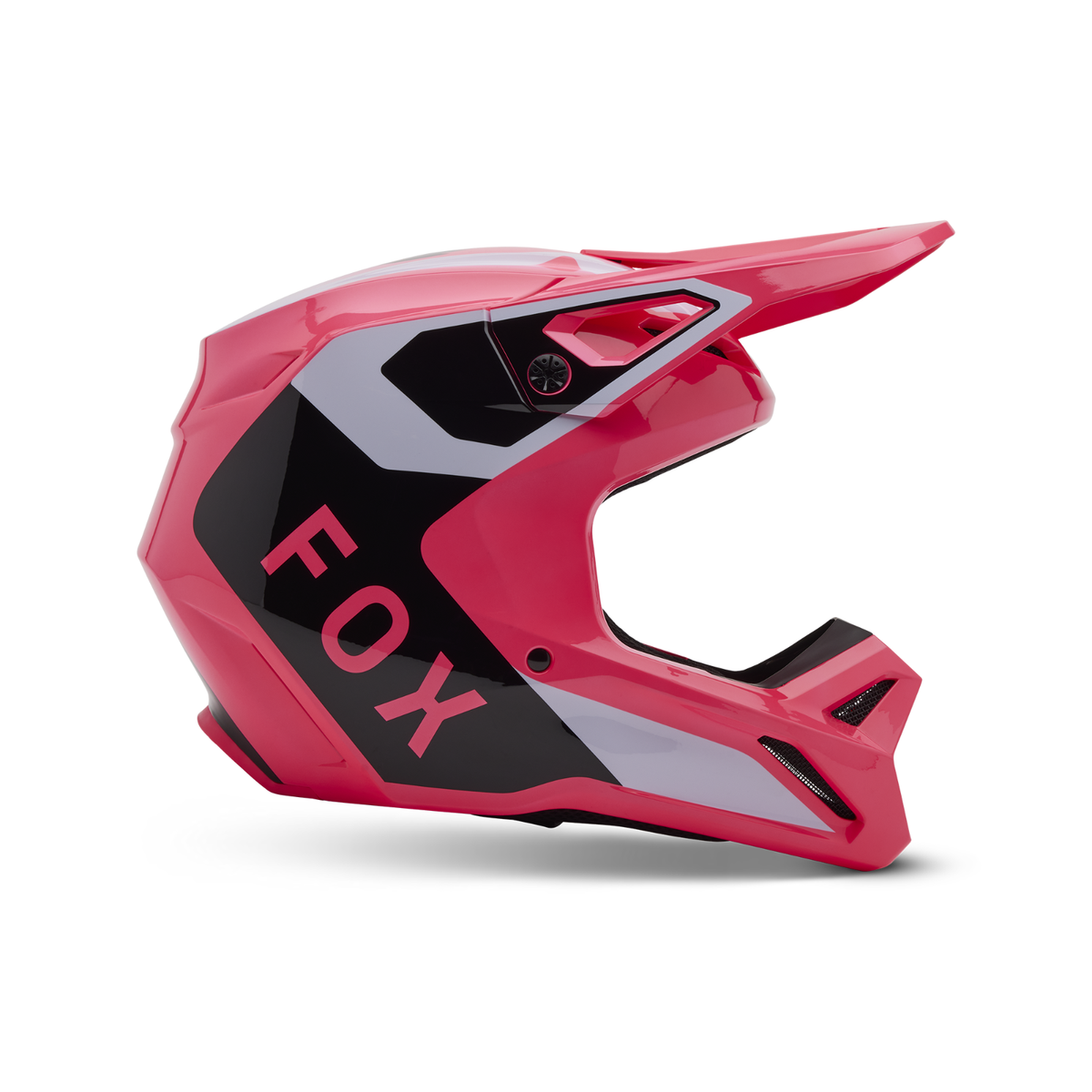 Fox Racing YOUTH V1 Moto Helmet Lean Pink YOUTH Large
