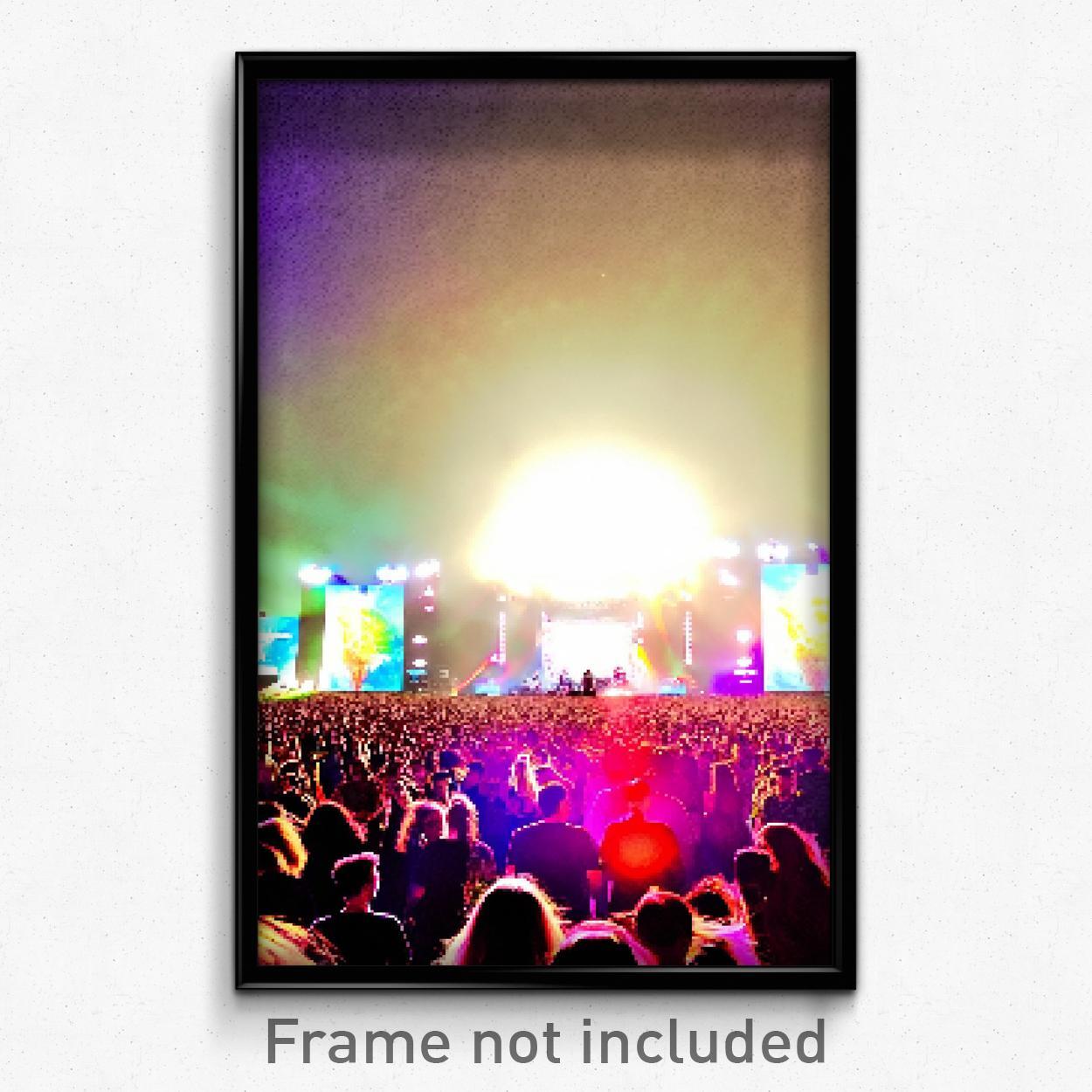 8 Bit Pixel Art Poster - Retro Music Festival Gamer Print