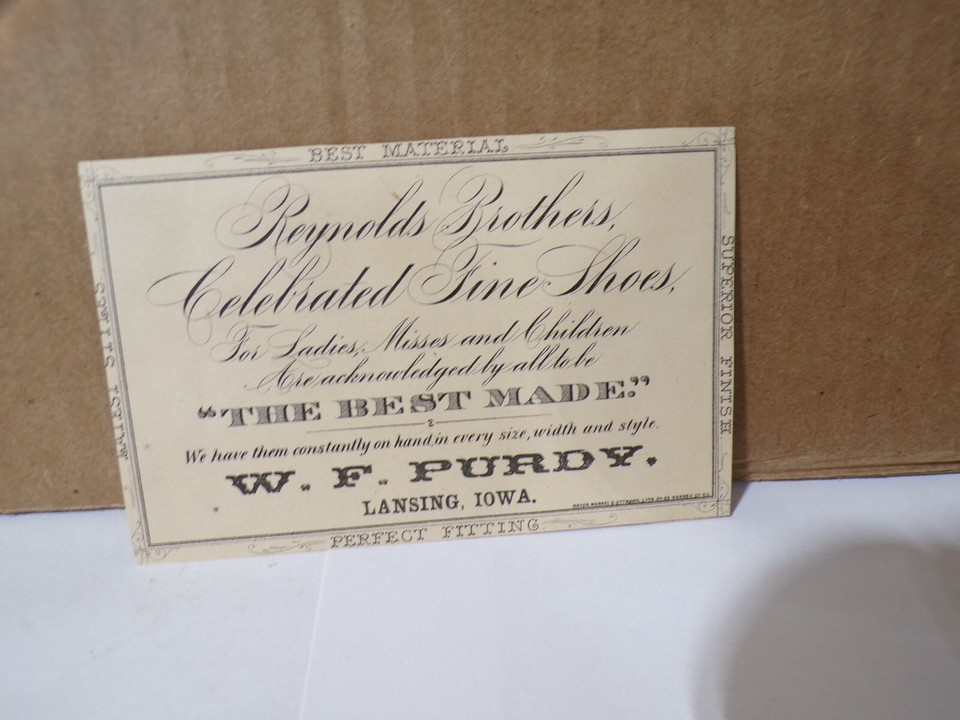 Antique Ingman Prop Post Office Book Store & Reynolds Villisca Iowa