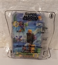 Super Mario Dual World Maze Game 2018 McDonalds Happy Meal Toy 8 New