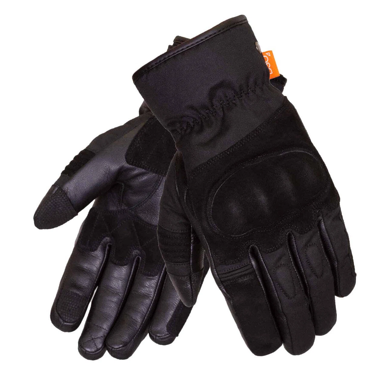 Merlin Ranton II D3O Wax / Leather Waterproof Motorcycle Gloves - Black