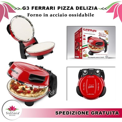 Forno pizza G3 Ferrari Delizia Evo pietra elettrico G10006 Rosso nuovo |  eBay