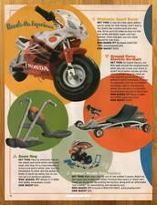 2004 Minimoto Honda Racer/Razor Go-Cart/Gadget Headz Stampa Pubblicità/Poster Giocattolo Auto Arte