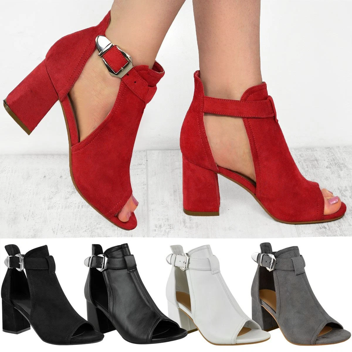 Mid chunky store heels
