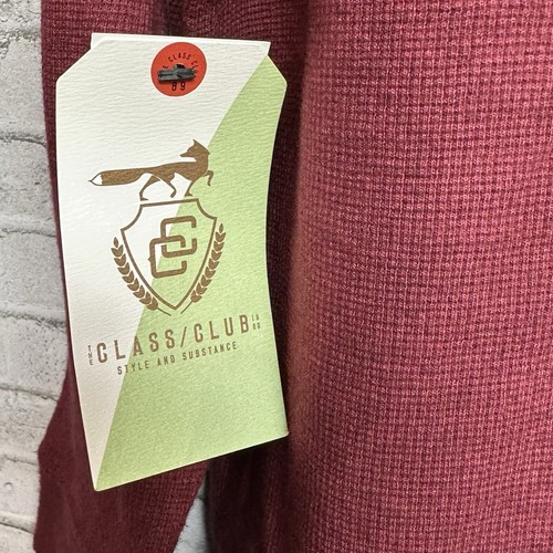 Class Club Boys 4/5 Burgundy Red Shirt Waffle Long Sleeve NEW NWT - Picture 6 of 9