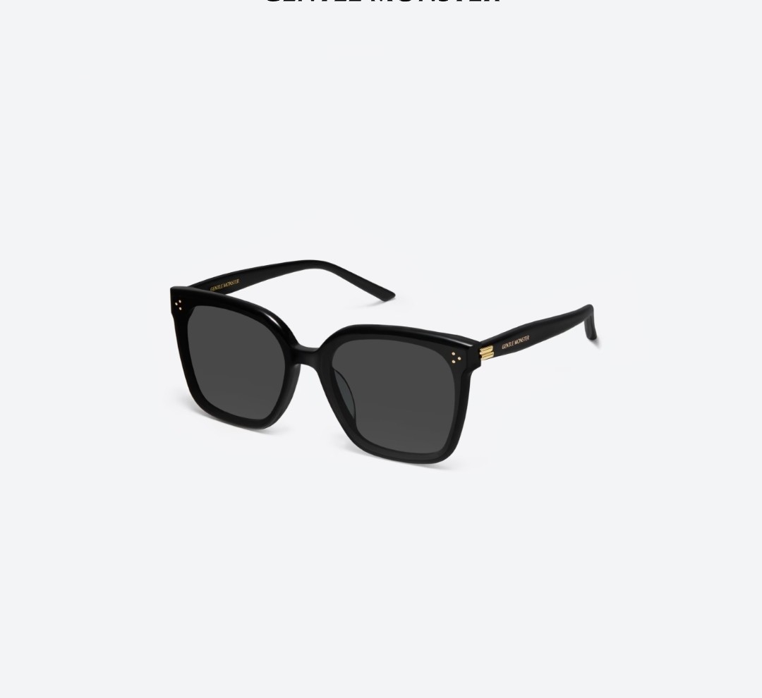 GentleMonster New Her 01 Unisex Sunglasses Oversized Black Frame