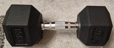 Kompakthantel 15 KG Gummi Hex Hantel