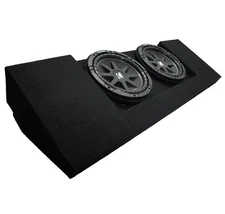 Kicker 43C104 10" Subwoofer Fits 15-25 GMC Canyon Crew Cab Truck Dual Sub Box