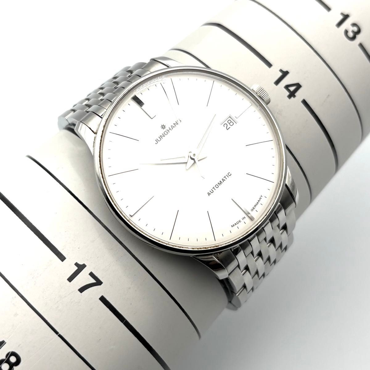 Junghans Max Bill Automatic White Dial Ref 027/43… - image 11