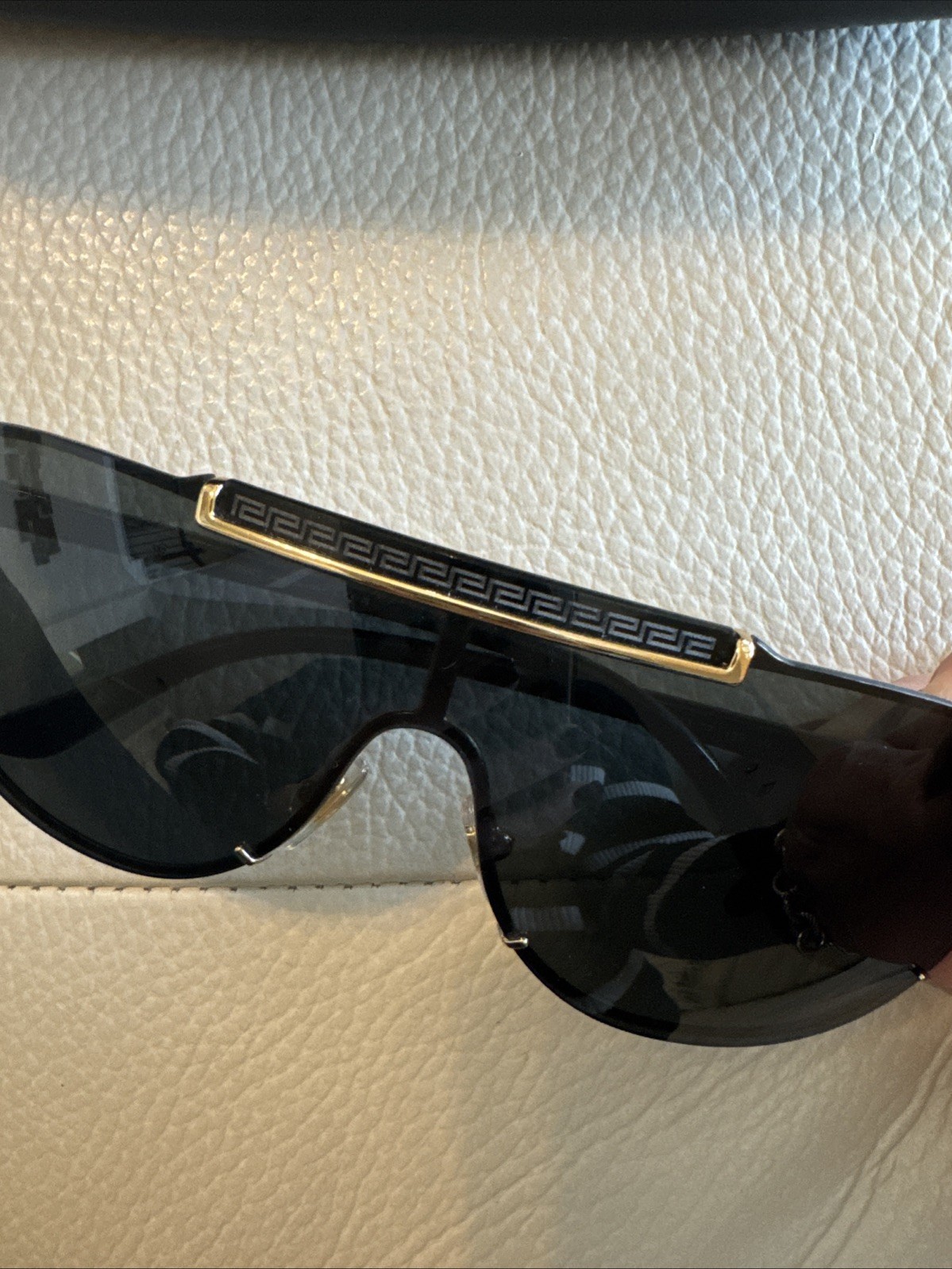 Authentic Versace Pilot Shape Sunglasses (read) - image 6