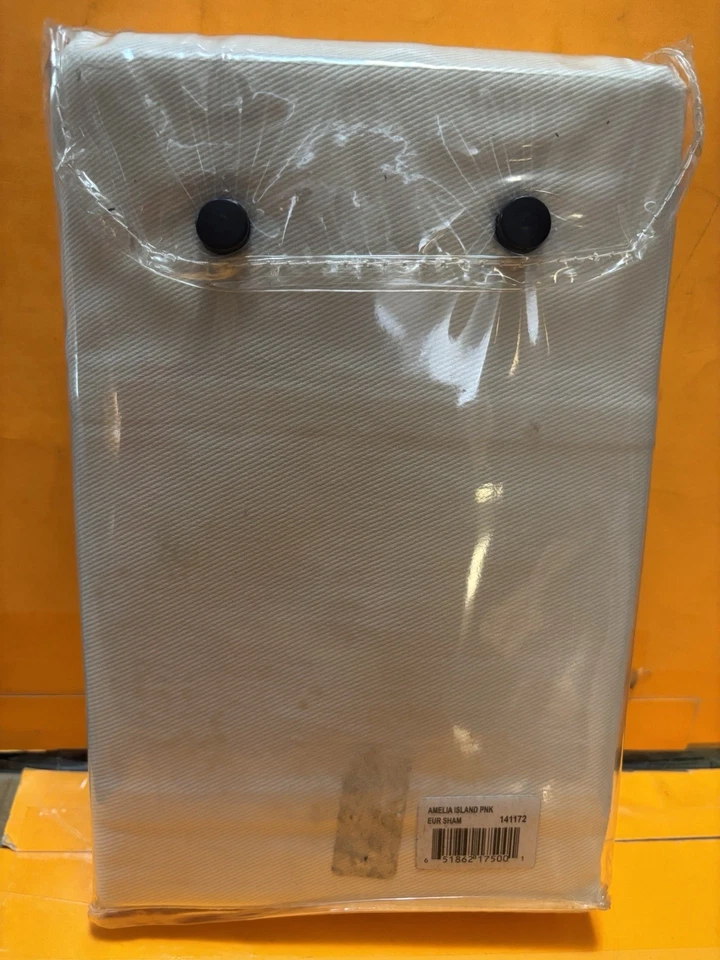 Tommy Hilfiger Isla Amelia Rosa Falsa Europea 100% Algodón Nuevo 2001 ¡RARO! Foto 3 de 4