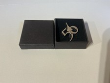 British Airways Concorde  50th Anniversary Chrome Pin Lapel Badge Boxed