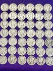 Lot of MERCURY DIMES Total 42.Coins 1917 1918 1919 90% Silver Estate Collector