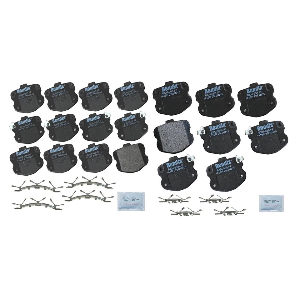 Juego de 2 pastillas de freno de disco delanteras traseras para Chevrolet Corvette 2010~2013 Foto 2 de 4