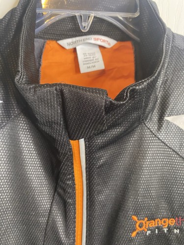 Orange Theory Fitness Black Windbreaker Jacket Lightweight Reflective Men's M - Picture 13 of 16