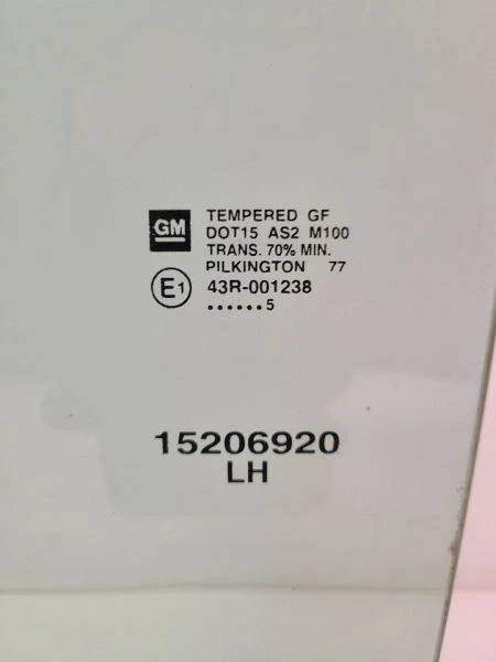 02-09 CHEVROLET ENVOY Driver Left Front LH Door Glass Excluding Denali 25930347 Foto 2 de 4