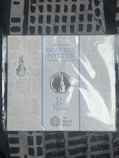 2019 Beatrix Potter Peter Rabbit 50p Fifty Pence Coin Royal Mint Pack BU