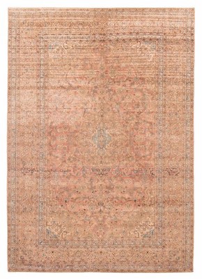 Vintage Hand-Knotted Area Rug 8'5'' x 12'2'' Traditional Oriental Wool Carpet