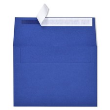 Self Seal A7 Envelopes 50 Pack - 5-1/4 x 7-1/4 Inches Blank Blue Invitation E
