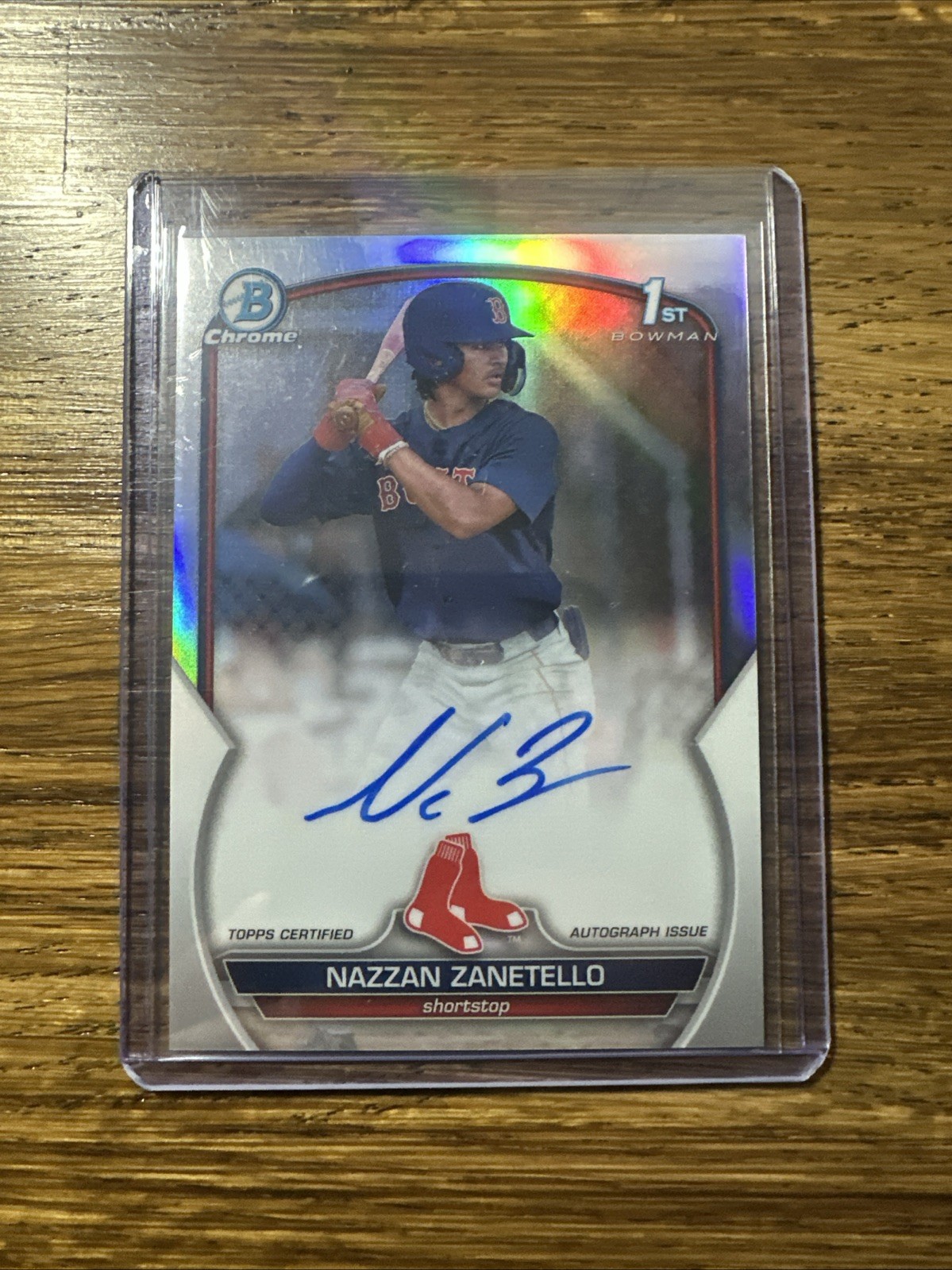 2023 Bowman Chrome Prospect 1st Refractor Auto /499 Nazzan Zanetello #CDA-NZ