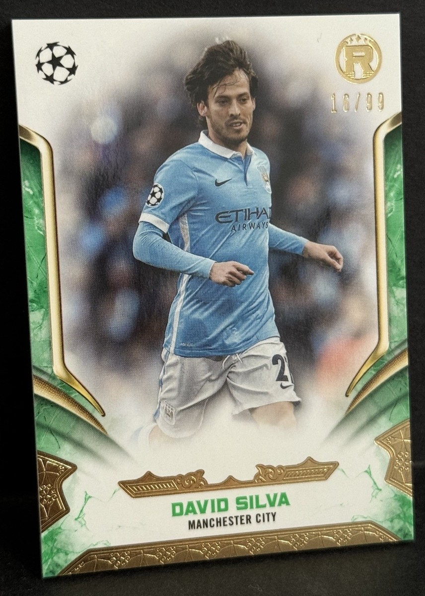 2024-25 Topps Reverence UEFA Manchester City David Silva Green /99