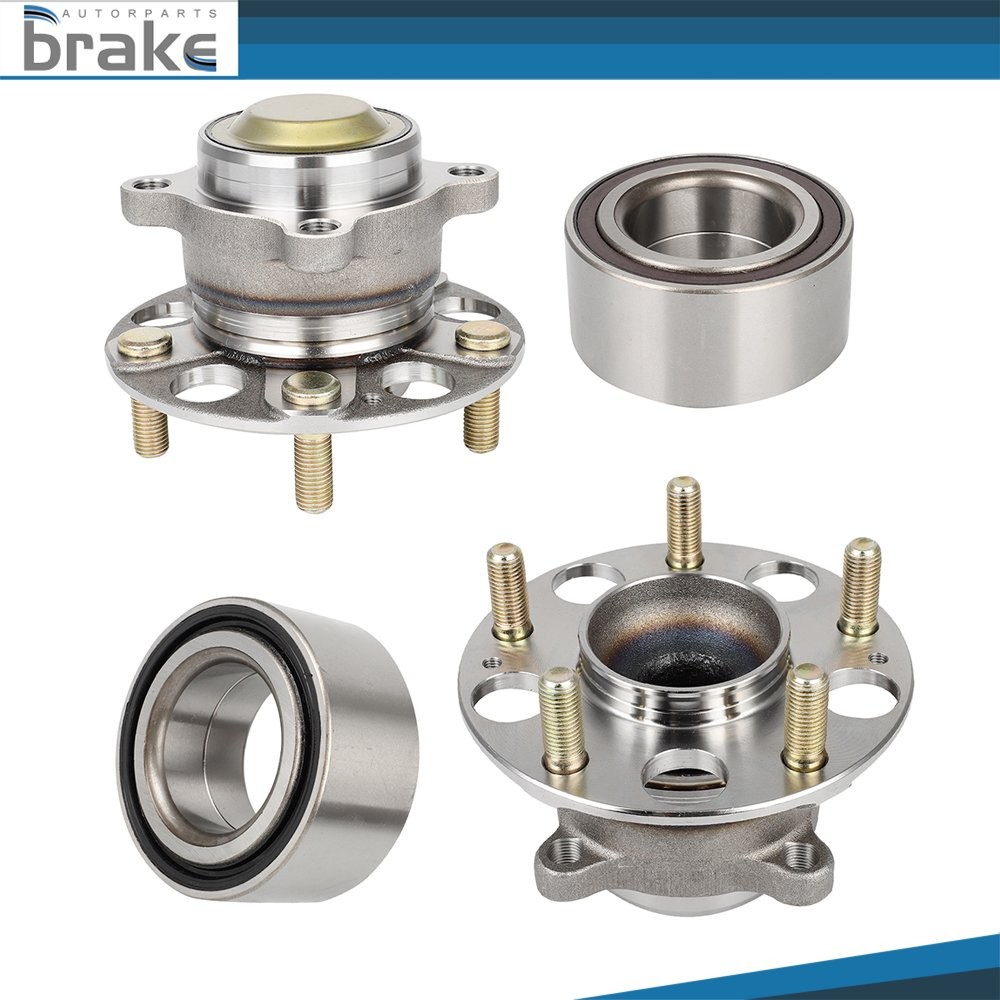 4 Front + Rear Wheel Bearing & Hub For Honda Accord 2013-2015 2018-2020 FWD
