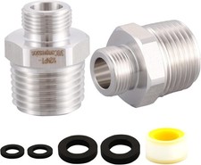 304 RV Faucet Adapter Lead-Free , 1/2 to 1/2-3/8, Reducer Adapter-A