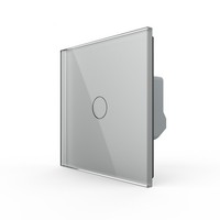 Touch Livolo Lichtschalter Wandschalter Schalter Led Beleuchtet Glasrahmen Grau