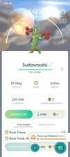 Pok mon Go - Shiny Winter Attire Sudowoodo - Mini PTC or Trade 20K Stardus