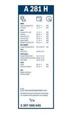 BOSCH Scheibenwischer Hinten (3 397 008 045) für VOLVO V40 VW Passat B6 BMW X3 