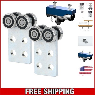 Heavy-Duty 4 Wheel Bearing Trolley Assembly - 900 lb Capacity for Strut Channels
