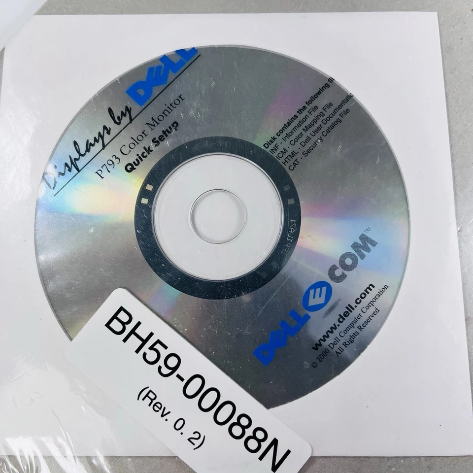 SEALED Dell P793 Color Computer Monitor Setup Manual and Disc - Image 4 of 4