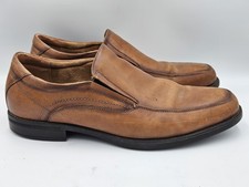 Florsheim Midtown Leather Shoes Moc Toe Slip-On Cognac 12137-221 Men s Size 11