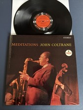 JOHN COLTRANE - Meditations Impulse 1966 1st LP Vinyl VG+/VG+