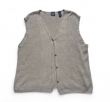 Vintage GAP Button-Up Sweater Vest - Women  s Size Large