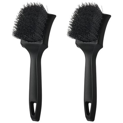 BOUTICOL 2 Pcs Bird Bath Brush Black Hard Bristle Cleaning Brush with Ergonom...