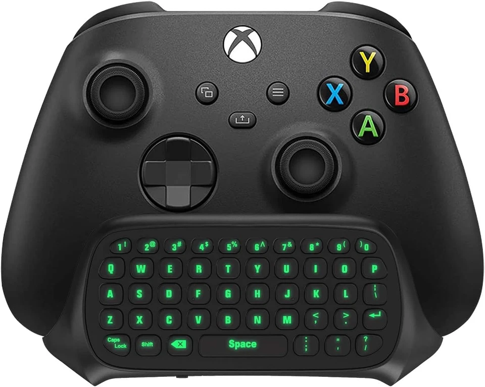Green Backlight Keyboard for Xbox One, Xbox Series X/S,Wireless Chatpad Message - Image 4 of 4