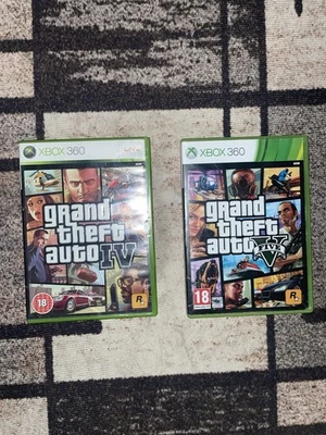 Grand Theft Auto IV & V Xbox 360 Bundle With Maps - Image 1 of 3
