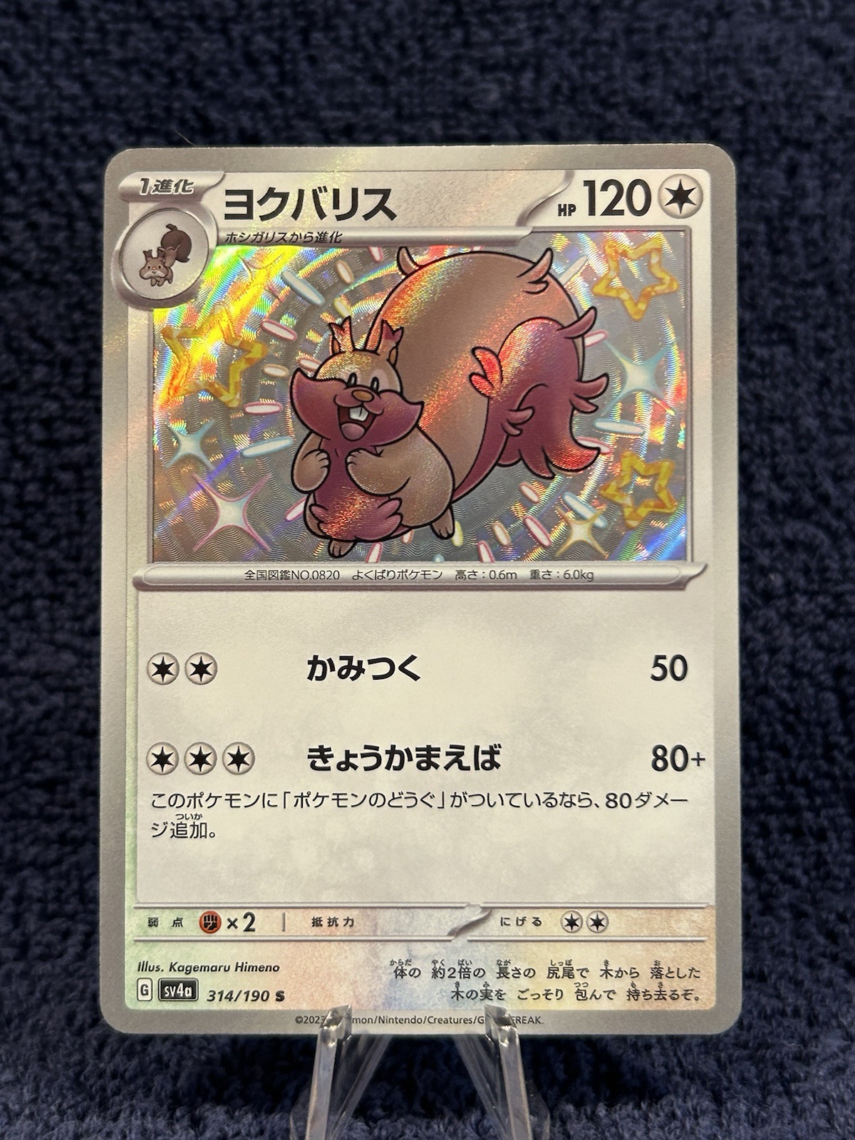 Greedent S 314/190 sv4a Japanese Pokemon Card Shiny Treasure ex MINT!!