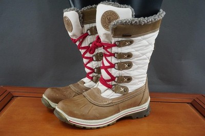 Santana Canada Mulino Boots Womens 38 EUR /7 US Brown Faux Fur Winter Snow  Italy