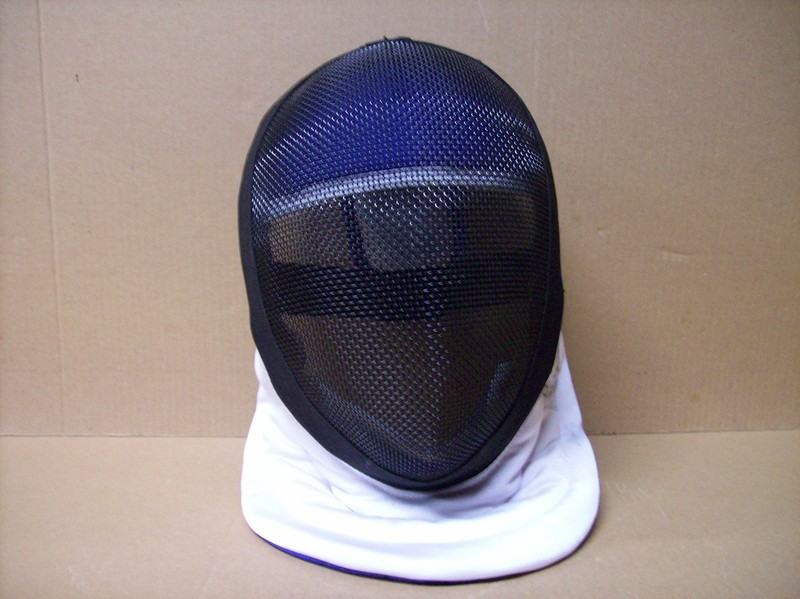 Leonark Resist. Tissu 350 N EN 13567 Level 1 Fencing Helmet Black Blue White