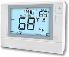 Programmable Thermostat, Thermostat For Home HVAC Systems Multi Stage 2 Heat/2 C